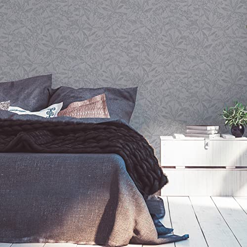 A.S. Création Tapete Floral Grau Blau Terra 389244 - Vliestapete Pflanzen - 10,05 m x 0,53 m Made in Germany A.S. Création Tapete Floral Grau Blau Terra 389244 - Vliestapete Pflanzen - 10,05 m x 0,53 m Made in Germany von A.S. Création