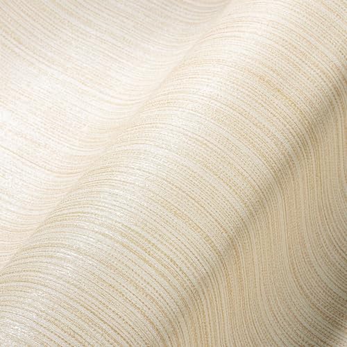 A.S. Création Uni Tapete Beige Creme THE BOS 388198 Vliestapete Struktur 10,05 m x 0,53 m Made in Germany von A.S. Création
