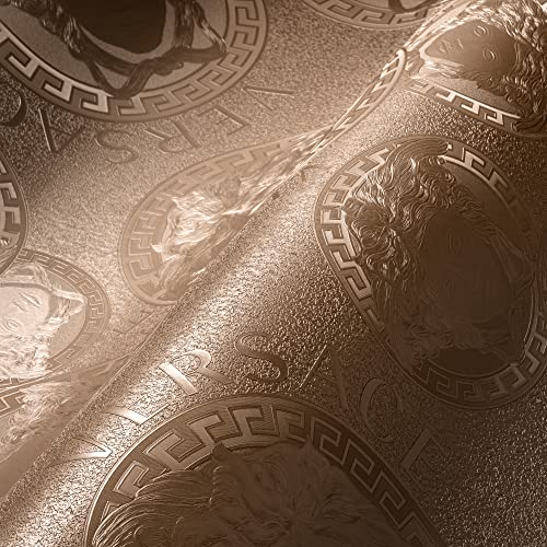 VERSACE WALLPAPER Rosa Metallic Luxus Tapete Designer Vliestapete Logo Medusa Rosé 384612 10,05x0,70m Made in Germany VERSACE WALLPAPER Rosa Metallic Luxus Tapete Designer Vliestapete Logo Medusa Rosé 384612 10,05x0,70m Made in Germany von A.S. Création