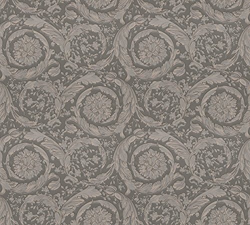 VERSACE WALLPAPER Vliestapete Barocco Flowers Luxustapete mit Ornamenten barock 10,05 m x 0,70 m braun grau metallic Made in Germany 935836 93583-6 VERSACE WALLPAPER Vliestapete Barocco Flowers Luxustapete mit Ornamenten barock 10,05 m x 0,70 m braun grau metallic Made in Germany 935836 93583-6 von A.S. Création