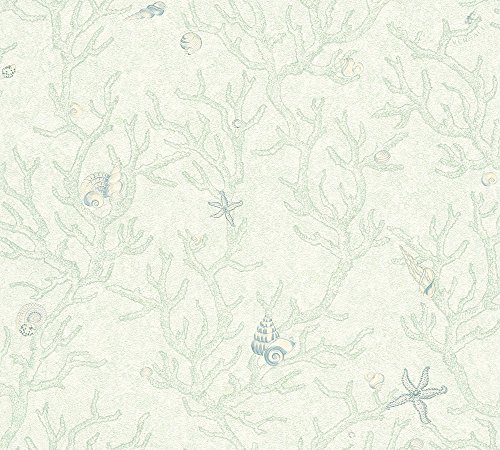 VERSACE WALLPAPER Vliestapete Les Etoiles de la Mer Luxustapete mit Korallen und Muscheln 10,05 m x 0,70 m grün metallic Made in Germany 344962 34496-2 VERSACE WALLPAPER Vliestapete Les Etoiles de la Mer Luxustapete mit Korallen und Muscheln 10,05 m x 0,70 m grün metallic Made in Germany 344962 34496-2 von A.S. Création