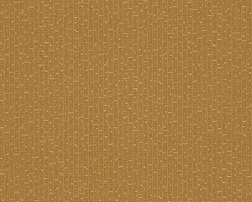 VERSACE WALLPAPER Vliestapete - Luxustapete geometrisch gestreift - 10,05 m x 0,70 m - gelb metallic - Designertapete Made in Germany - 962381 von A.S. Création