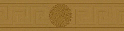 Livingwalls Versace Design Bordüre Gold - Logo Grafikmuster Metallic geometrisch Borte 5,00 m x 0,13 m - Made in Germany Livingwalls Versace Design Bordüre Gold - Logo Grafikmuster Metallic geometrisch Borte 5,00 m x 0,13 m - Made in Germany von Livingwalls
