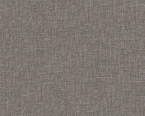 A.S. Création Versace Unitapete Tapete Grau - Luxus Design-Tapete einfarbig glänzend - Livingwalls Strukturtapete Vliestapete 10,05 m x 0,70 m - Made in Germany von A.S. Création