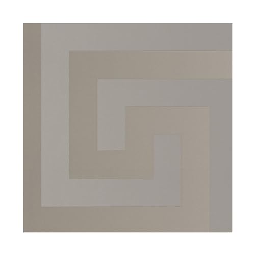 A.S. Création VERSACE WALLPAPER griechisch Key Wallpaper 10m x 70cm Champagner 386092, Silber, Grau von A.S. Création