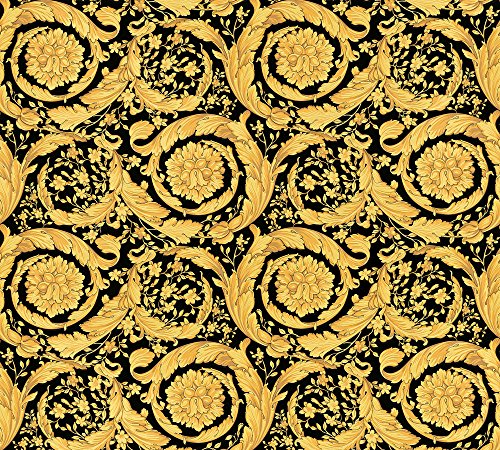Versace wallpaper Vliestapete Barocco Birds Luxustapete mit Ornamenten barock 10,05 m x 0,70 m metallic schwarz Made in Germany 935834 93583-4 Versace wallpaper Vliestapete Barocco Birds Luxustapete mit Ornamenten barock 10,05 m x 0,70 m metallic schwarz Made in Germany 935834 93583-4 von A.S. Création