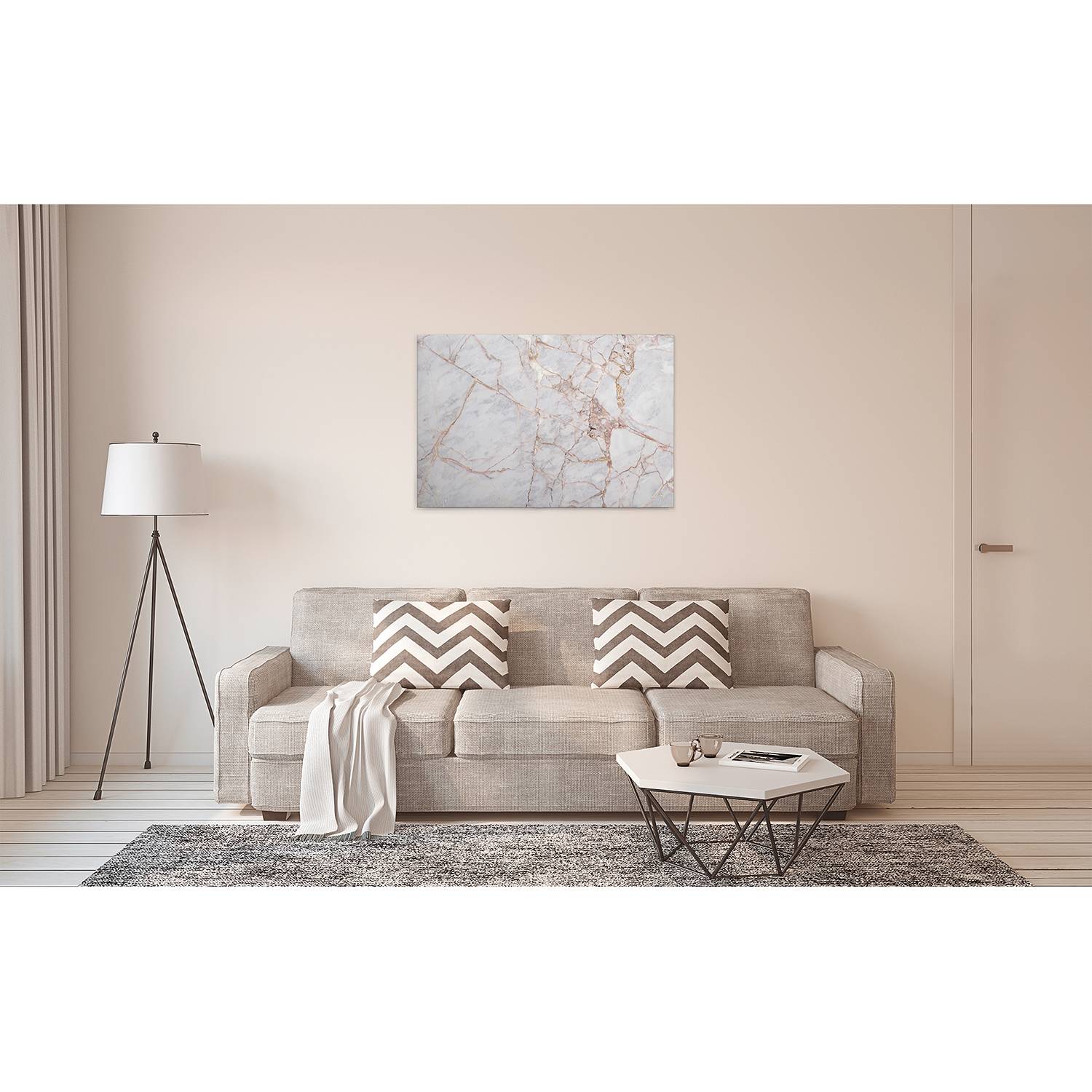 Wandbild Grey Light Marble von A.S. Création