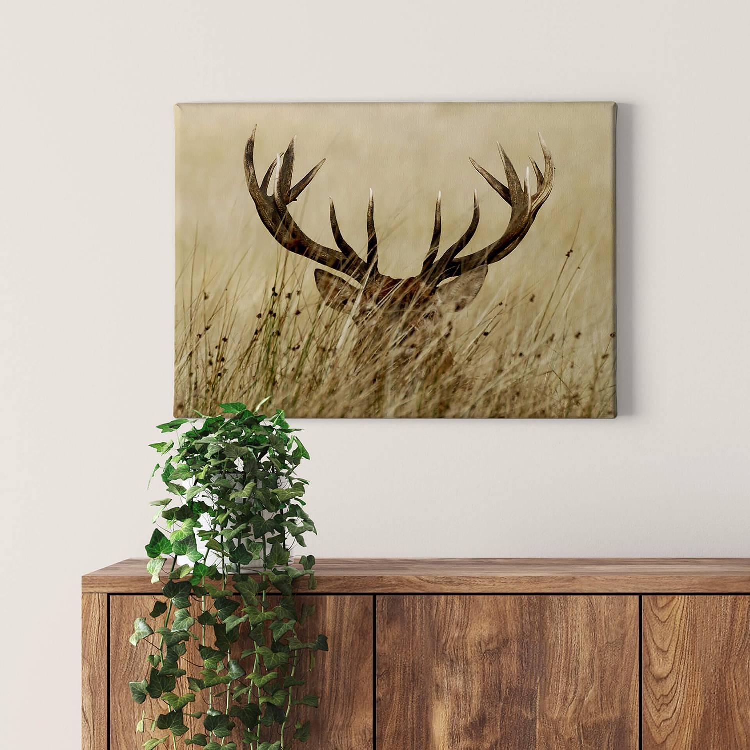 Wandbild Hirsch Watchful Deer von A.S. Création