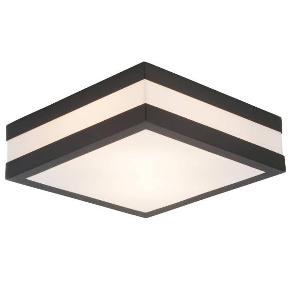 Wandleuchte 8.5 x 28.5 x 28.5 cm Schwarz Metall Wandlampe Eckig Basic Harmonisch von A.S. Creation