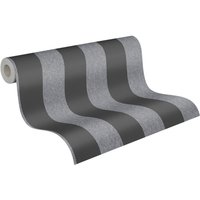 A.S.Creation Vliestapete Attractive 2 Streifen schwarz grau B/L: ca. 53x1005 cm von A.S.Creation