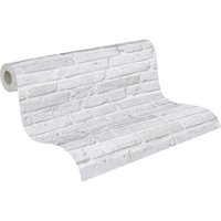 A.S.Creation Vliestapete Best of Wood`n Stone 2nd Edition Steine grau B/L: ca. 53x1005 cm von A.S.Creation