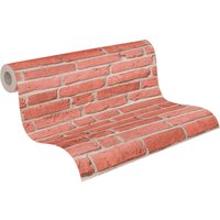 A.S.Creation Vliestapete Best of Wood`n Stone 2nd Edition Steine rot B/L: ca. 53x1005 cm von A.S.Creation