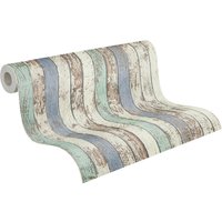 A.S.Creation Vliestapete Elements Holzoptik blau B/L: ca. 53x1005 cm von A.S.Creation