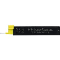 FABER-CASTELL SUPER-POLYMER Bleistiftminen schwarz HB 0,35 mm - 12 Stück von Faber-Castell