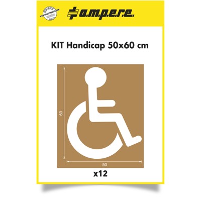 Schablonen KIT Handicap 50 x 60cm -12 Schablonen Schablonen KIT Handicap 50 x 60cm -12 Schablonen von A.m.p.e.r.e