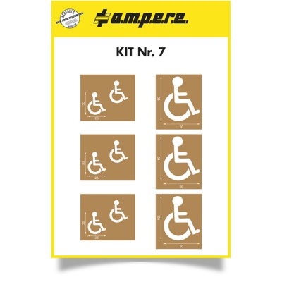 Schablonen KIT Nr. 7 -6 Schablonen von A.m.p.e.r.e