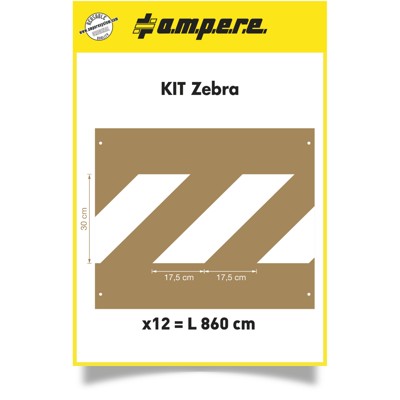 Schablonen KIT Zebra -12 Schablonen von A.m.p.e.r.e