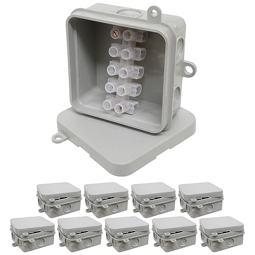 10 Stück Abzweigdosen mit 15-A- amp Steckern, 65 x 65 x 30 mm), wasserfe... von A1 ELECTRICS A1ELECTRICS.COM