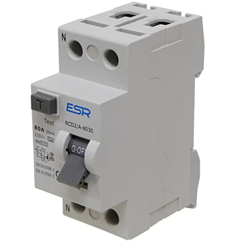 80A 30mA Typ A RCD Doppelpoliger RCCB Auslöseschalter für DIN-Schiene 2 Module - AC und DC Schutz 80A 30mA Typ A RCD Doppelpoliger RCCB Auslöseschalter für DIN-Schiene 2 Module - AC und DC Schutz von A1 ELECTRICS A1ELECTRICS.COM