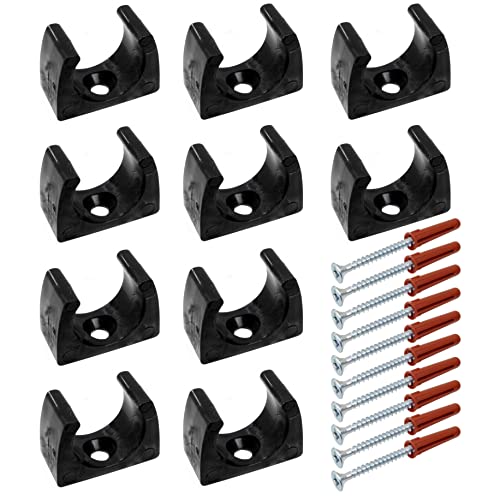 A1 ELECTRICS A1ELECTRICS.COM 10 x 20 mm schwarze PVC-Klemme mit Schrauben und Dübeln für 20-mm-Schläuche an der Wand A1 ELECTRICS A1ELECTRICS.COM 10 x 20 mm schwarze PVC-Klemme mit Schrauben und Dübeln für 20-mm-Schläuche an der Wand von A1 ELECTRICS A1ELECTRICS.COM
