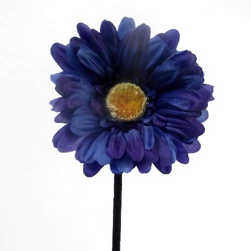 6x Kunstblume Gerbera Mit Großer Blüte Blau - Heim Garten von A1-Homes