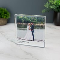 Personalisierte Fotodruck Acrylblock Plakette Mit Benutzerdefinierten Nachricht Freistehende Fotogeschenk von A1GraphicsLtd
