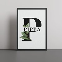 Personalisierte Monogramm Buchstabe & Name Print Poster Art Geschenk - Erhältlich Mit Rahmen Personalisierte Monogramm Buchstabe & Name Print Poster Art Geschenk - Erhältlich Mit Rahmen von A1GraphicsLtd
