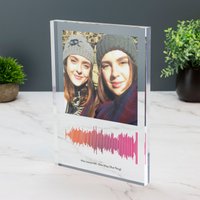 Personalisierte Soundwave Und Fotodruck Acrylblock-Plakette Ihre Song-Wahl Personalisierte Soundwave Und Fotodruck Acrylblock-Plakette Ihre Song-Wahl von A1GraphicsLtd
