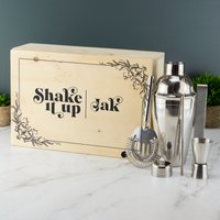 Personalisiertes Cocktail-Set Komplett Mit Individuell Bedruckter Box Home Bar Enthusiasts Drink Set Design 2 von A1GraphicsLtd