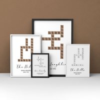 Wort Buchstabenkachel Familie Und Freunde Name Posterdruck Zwei Designs Zur Auswahl - Erhältlich Mit Rahmen Wort Buchstabenkachel Familie Und Freunde Name Posterdruck Zwei Designs Zur Auswahl - Erhältlich Mit Rahmen von A1GraphicsLtd