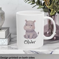 Nilpferd Becher, Benutzerdefinierte Name Kaffeebecher, Liebhaber Geschenk, Süßer Tier Kinderbecher von A1PrintsDE
