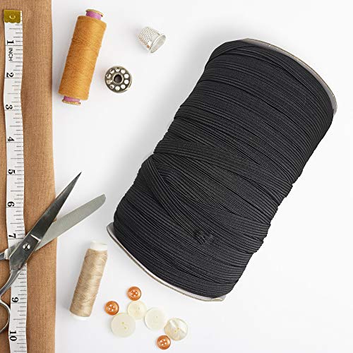 A2 5m Gummilitze Gummiband 7 mm Schwarz Wäschegummi Elastik-Kordel Kochfest Meterware von A2