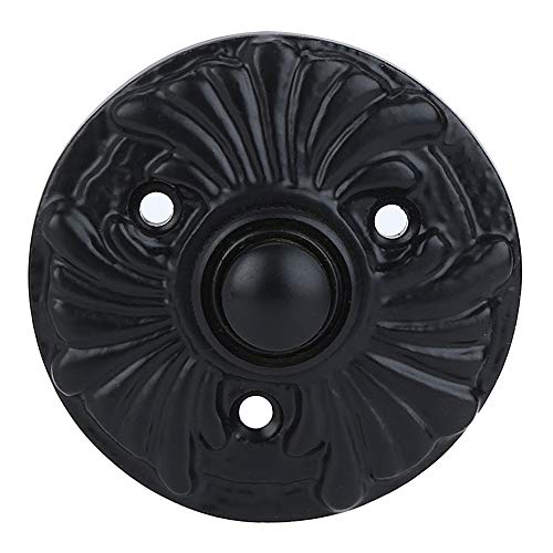 A29 Wired Iron Türklingel Chime Push Button Vintage in schwarzer Pulverbeschichtung Vintage dekorative Türklingel mit einfacher Installation von A29