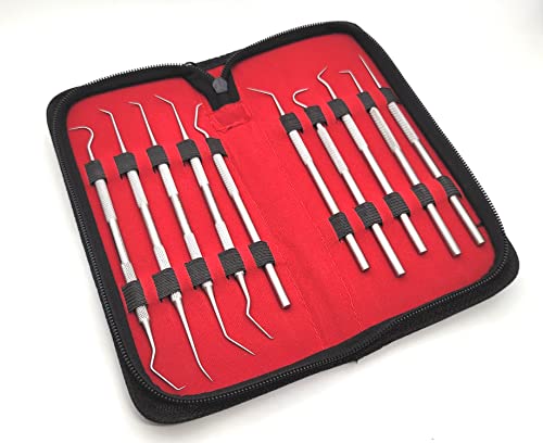 Set aus 10 Präzisions-Sonden-Set, Edelstahl, 14 cm - 15 cm Gesamtlänge von A2Z SCILAB