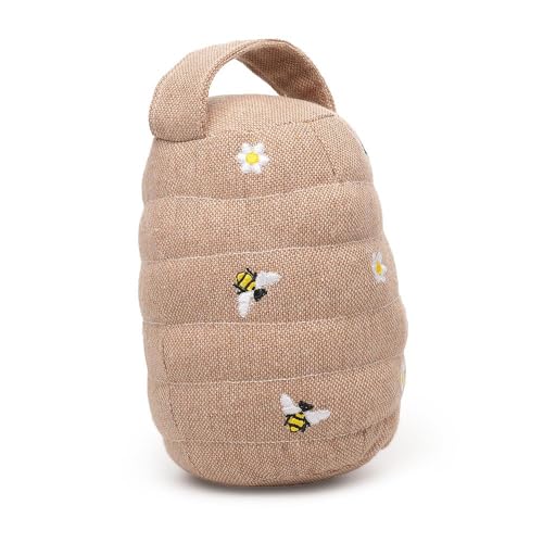 A2Z Bienen bestickter Türstopper Schwergewichtig mit Sandfüllung, Langlebig, Stylisch, Niedliche Bienenstickerei, Perfekte Heim- und Büro-Dekoration, Elegante Wohnkultur von A2Z