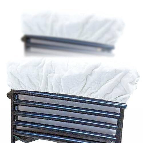 A2ZWORLD 2 Stück Heizkörperabdeckung aus Baumwolle, elastisch, universell und waschbar, Made in Italy, 3 Größen erhältlich (M 60 cm - 120 cm) von A2ZWORLD