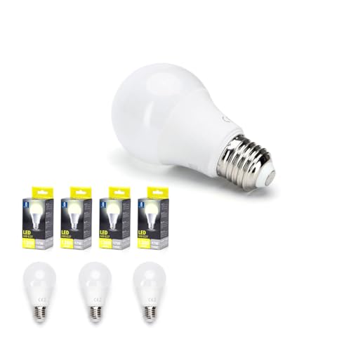 A2ZWORLD LED-Lampe E27, Form Standard A60, 17 W, 1720 Lumen, Durchmesser 60 mm, Länge 119 mm (4, Neutralweiß 4000 K) von A2ZWORLD