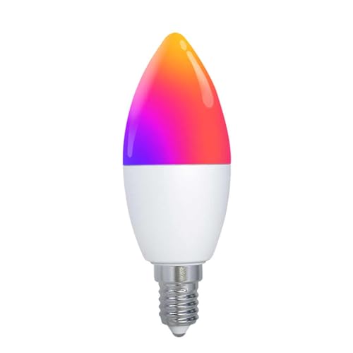 A2ZWORLD Matter LED Wifi Smart Multicolor RGB Dimmbar E14 6W 470LM App Kompatibel mit Amazon Alexa und Google Home von A2ZWORLD