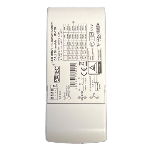 LED-Treiber dimmbar DALI 2 und Push Dimming, konfigurierbarer Konstantstrom 180 mA 230 mA 260 mA 300 mA 350 mA 400 mA 450 mA 500 mA LED-Treiber dimmbar DALI 2 und Push Dimming, konfigurierbarer Konstantstrom 180 mA 230 mA 260 mA 300 mA 350 mA 400 mA 450 mA 500 mA von A2ZWORLD