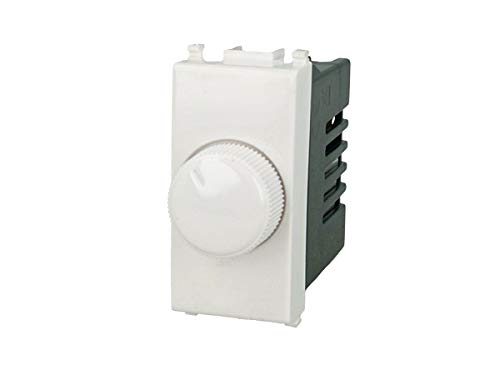 Dimmerregler mit Drehknopf 220 V weiß kompatibel mit Vimar Plana von A2ZWORLD