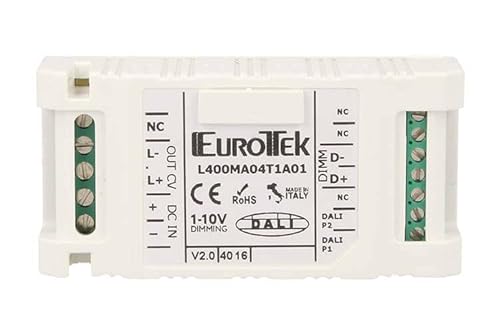 LED-Monokanal-Dimmer in konstanter Spannung, Eingang DALI Potentiometer Taste 1-10 V, DC 12 V 24 V 36 V 48 V 12 A, hergestellt in Italien von A2ZWORLD