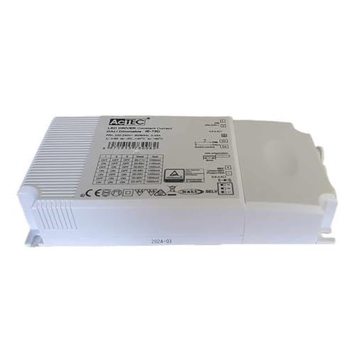 LED-Treiber dimmbar DALI 2 und Push Dimming, 75 W konfigurierbarer Konstantstrom 1050 mA 1150 mA 1200 mA 1300 mA 1400 mA 1500 mA 1600 mA von A2ZWORLD