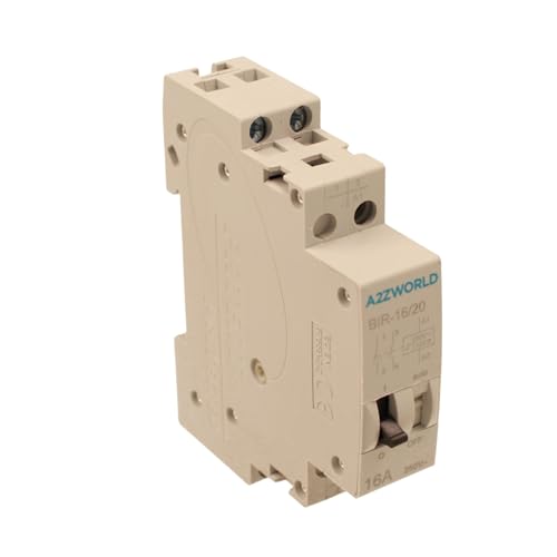 Modulares Schrittrelais, 2 Kontakte NO, Impulse Relay, Slim 1 Modul DIN 16A, AC230V/DC110V IP20, zertifiziert IEC60669-2-2, Modell BIR-16/20 Modulares Schrittrelais, 2 Kontakte NO, Impulse Relay, Slim 1 Modul DIN 16A, AC230V/DC110V IP20, zertifiziert IEC60669-2-2, Modell BIR-16/20 von A2ZWORLD