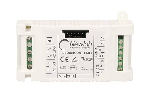NEWLAB BLE-CV, LED-Dimmer 12 V 24 V 48 V 12 A, Bluetooth-Eingang DALI Taste Potentiometer 0/1-10 V, hergestellt in Italien NEWLAB BLE-CV, LED-Dimmer 12 V 24 V 48 V 12 A, Bluetooth-Eingang DALI Taste Potentiometer 0/1-10 V, hergestellt in Italien von A2ZWORLD