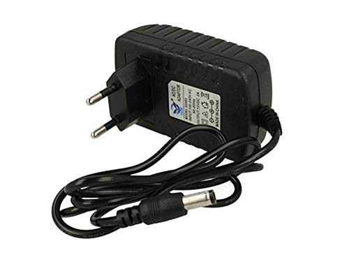 Netzteil 24W 12V DC 2A mit EU-Stecker, Trafo 220V AC auf 12V DC, Farbe schwarz - ideal für LED-Streifen, Kameras, Router von A2ZWORLD