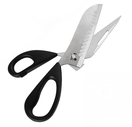 Küchenschere, zerlegbar, 23 cm, multifunktionale Küchenschere, Material aus Edelstahl, zerlegt als zwei unabhängige Messer, Brotschneider, Flaschenöffner von A2ZWORLD
