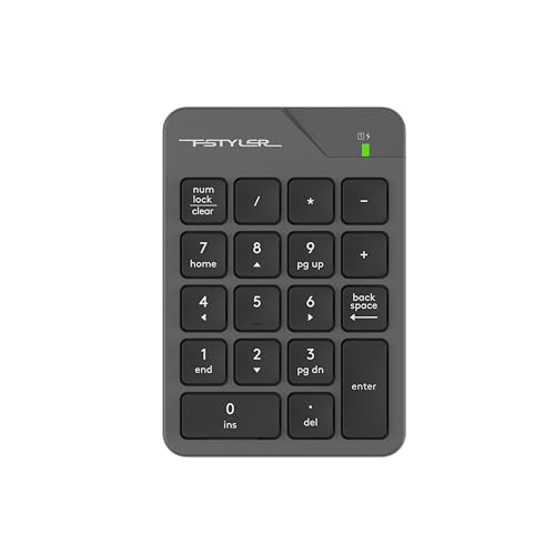 A4tech FGK21C – 2,4 G kabelloser Ziffernblock – wiederaufladbar mit USB Typ-C, ultradünne Tastenkappen, Dual-Modus-Zahlensperre, für Windows A4tech FGK21C – 2,4 G kabelloser Ziffernblock – wiederaufladbar mit USB Typ-C, ultradünne Tastenkappen, Dual-Modus-Zahlensperre, für Windows von A4tech