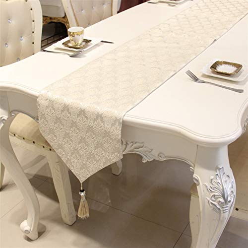 A7Jrbda Elegant und luxuriös Elegante Tapisserie Tischläufer Dekorative Blumen Damast Baumwolle Leinen Gewebt Home Esszimmer Dekorative Gewebt Tischläufer, 5 Farben von LQ