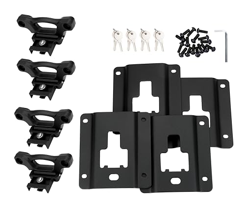 Bettspannanker Set mit 4 Plattenhalterungen und Schrauben – kompatibel mit Ford F-150, F-250 und F-350 Super Duty – ersetzt FL3Z-99000A64-B, FL3Z99000A64B – Boxlink Spannklammern, Klemmen von AA Ignition