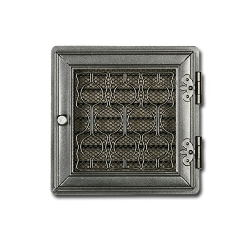 Stil Kamin Warmluftgitter 24 x 24 cm Graphit Ofen Gitter von AA-Kaminwelt